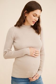 Rent Maternity Lift Up Nursing Sweater from Nuuly. Pick 6 items for $98/month. Free shipping + returns. Maternity Nursing Friendly Crew Neck Tops, Long Sleeve Fall Maternity Tops, Cute Maternity Sweaters, Spring Long-sleeve Nursing-friendly Maternity Dress, Nursing Sweater, Fitted Nursing-friendly Maternity Tops, Motherhood Journey, Maternity Tops, Every Woman