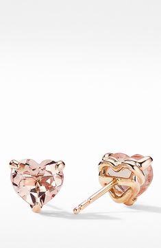 18-karat rose gold. Post back. Morganite. Style Name:David Yurman Heart Stud Earrings In 18K Rose Gold With Morganite. Style Number: 5965436. Available in stores. Elegant Rose Gold Heart Cut Earrings, Rose Gold Heart Cut Earrings, 14k Rose Gold Heart Cut Jewelry, Rose Gold Heart Cut Fine Jewelry Earrings, Luxury Rose Gold Heart Earrings, Elegant 14k Rose Gold Jewelry For Valentine's Day, Rose Gold 14k Gold Heart Cut Earrings, Rose Gold Heart Cut 14k Gold Earrings, Heart Stud Earrings