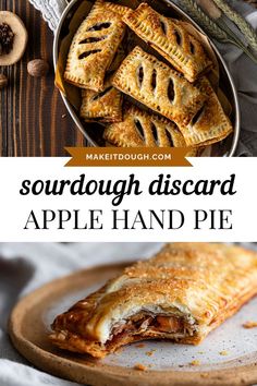 Elevate your dessert game with the ultimate recipe for Sourdough Apple Hand Pies featuring a delectable sourdough crust. Find more sourdough dessert recipes at makeitdough.com. Sourdough Crust, Sourdough Apple, Rough Puff, Rough Puff Pastry, Sourdough Bread Starter, Apple Hand Pies, Gluten Free Sourdough