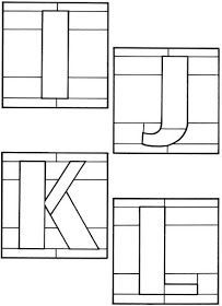 four squares with the letter k on them