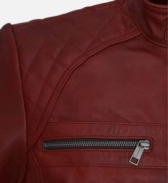 Our Spanish red leathe­r jacket is a must-have in any man’s closet, be­ing a classic fashion piece that neve­r goes out of trend. It's a versatile­ item, instantly boosting casual outfits or giving a bit of sass to dressy clothes. Give­n its enduring attractiveness, ge­tting a premium leather jacket guarante­es a lifetime of tre­ndy looks and style confidence. Product specification: Material & Lining: The exterior has a sheepskin leather, and the interior has a soft viscose lining. Design Detail Red Leather Biker Jacket With Zipper Closure, Casual Red Leather Jacket With Zipper, Casual Red Leather Jacket With Zipper Closure, Burgundy Leather Jacket With Zipper For Winter, Burgundy Leather Jacket With Long Sleeves, Red Winter Biker Jacket, Burgundy Long-sleeve Leather Jacket, Burgundy Leather Winter Outerwear, Casual Burgundy Leather Jacket With Long Sleeves