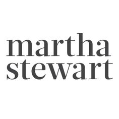 the martha stewart logo on a white background