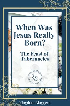 a book cover with the title when was jesus really born?, and an image of flowers