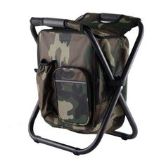 Folding Camping Stool Backpack - Woosir Backpacking Chair, Fishing Backpack, Camping Stool, Fishing Chair, Folding Camping Chairs, Outdoor Folding Chairs, Chair Stool, Portable Cooler, Camping Furniture