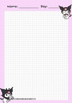 a pink and white checkered paper with two cats on it