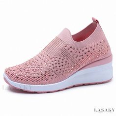 Lasaky - Elevated Casual Sports Shoes with Thick Sole and Breathable Mesh Upper Elevated Casual, Casual Sport Shoes, Sports Shoes, Olivia Mark, High Heel, Heel Height, High Heels, Sport Shoes, Mesh