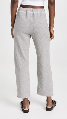 THE GREAT. The Wide Leg Cropped Sweatpants | Shopbop Comfortable Wide Leg Cotton Sweats, Athleisure Pants With Double-needle Hem For Loungewear, Cotton Bottoms With Double-needle Bottom Hem For Loungewear, Cotton Lounge Pants With Comfort Waistband, Cotton Pants With Comfort Waistband For Loungewear, Cotton Loungewear Pants With Comfort Waistband, Relaxed Fit Cotton Sweats For Relaxation, Relaxed Cotton Pants For Relaxation, Comfy Cotton Bottoms For Relaxation