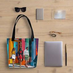 Stay stylish and organized on the go with our spacious tote bag, now with FREE SHIPPING to the US, Canada, EU, and UK! The artwork Dive into the vibrant soul of SoHo, NYC! Every corner is a canvas, where art and life blend seamlessly. Walk amidst iconic cast-iron buildings, where each step reveals a new layer of creativity. It’s not just a district; it’s an experience waiting to captivate your senses. The tote bag This tote bag is both trendy and practical and is perfect for carrying all your es Artsy Shopping Tote Bag, Multicolor Travel Bag With Graphic Print, Artsy Tote Bags For Shopping, Artsy Rectangular Bag With Graphic Print, Artistic Rectangular Canvas Shopping Bag, Artsy White Bags For Travel, Artistic Rectangular Canvas Bag For Everyday Use, Artistic Rectangular Canvas Bag For Everyday, Everyday Tote Bag With Artwork