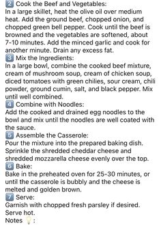 the recipe is displayed on an iphone screen