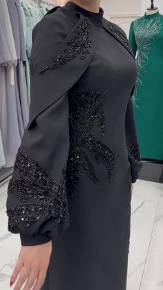 Hijab Fashion Hajib Dress, Long Sleeve Black Evening Dress, Weddding Dress, Simple Wedding Gowns, Diy Fashion Scarf, Latest Dress Design, Fashion Sketches Dresses, Fashion Sewing Tutorials