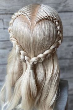 Scandinavian Braids, Mannequin Hairstyles, Braided Heart, Red Witch, Hairstyle Examples, Beautiful Braided Hair, Fantasy Hair, Braided Hair, Hair Stylist Life