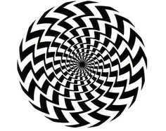 an abstract black and white spiral design