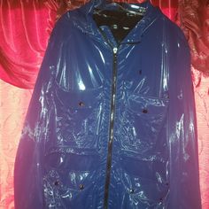 Mens Gucci Jacket Rain Trench Coat, Sz 54 Us Xl, Excellent Condition You Can See The Pictures Gucci Outerwear With Pockets For Streetwear, Blue Gucci Winter Outerwear, Gucci Hooded Outerwear For Streetwear, Designer Blue Gucci Outerwear, Blue Designer Gucci Outerwear, Casual Blue Gucci Outerwear, Gucci Jackets, Rain Trench Coat, Gucci Jacket