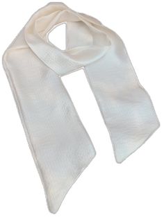 White Silk Scarf R Belliard - RBelliard White Silk Scarf, White Shadow, Stripe Silk, Silk Charmeuse, To Night, White Silk, Head Scarf, Classic White, Silk Scarf