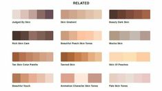 the different shades of makeup for all skin types