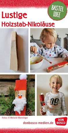 the cover of a book with pictures of children making christmas decorations and decorating them