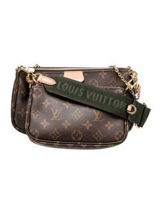 Louis Vuitton Crossbody BagFrom the 2019 Collection by Nicolas GhesquièreBrown Coated CanvasPrintedBrass HardwareLeather TrimChain-Link Handle & Single Adjustable Shoulder StrapLeather & Chain-Link AccentsCanvas Lining & Single Interior PocketZip Closure at Top Designer Brown Bags With Logo Strap, Luxury Brown Bags With Logo Strap, Elegant Brown Bag With Logo Strap, Louis Vuitton Crossbody, Cross Body Handbags, Chain Link, Louis Vuitton Monogram, Print Patterns, Women Handbags