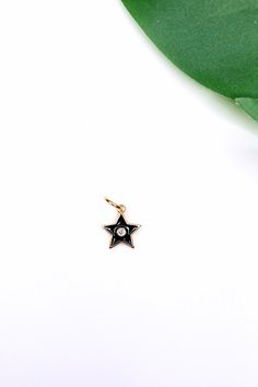 Gold and Black Star Charm - Two Elevens Boutique Shopping Event, Charm Rings, Gold Star, Bar Accessories, Black Star, Star Charms, Bar Necklace, Gold Stars, Earring Necklace