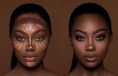 Dark Contour Palette by Vanity Makeup Maquillage Yeux Cut Crease, Makeup For Black Skin, Full Glam, Brown Skin Makeup, Contour Map, Face Makeup Tips, Vanity Makeup, Contour Palette, Face Contouring