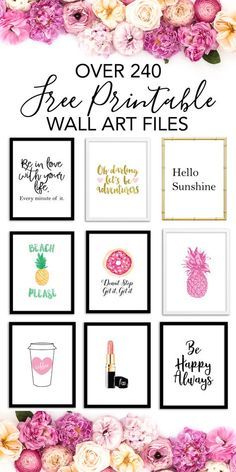 the over 240 free printable wall art files