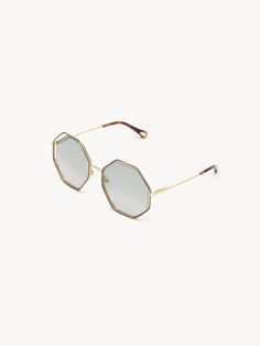 Chloé Poppy Sunglasses | Chloé US Octagon Sunglasses, Chloe Logo, Pink Lenses, Chloe Sunglasses, 70s Inspired, Green Rose, Sunglasses For Women, The Temple, Women's Sunglasses