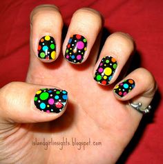 Rock Nails, Polka Dot Nails, Creative Nail Designs, White Nail Designs, Nail Envy, Metallic Nails, Manicure Y Pedicure