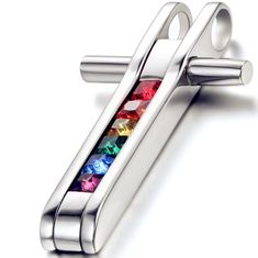 PRICES MAY VARY. Rainbow Pendant Necklace - The pendant features the rainbow colors flag, as a symbol of gay pride. MATERIALS - Stainless-Steel + Rhinestone SIZE - Pendant Height: 1.4"(6mm) * Width: 0.79"(20mm) Perfect gift - for gay lesbian lgbt, Valentines Day, LGBT Pride Parade Day. Package includes - 1 x LGBT Necklace, 1 x Velvet Gift Bag Flongo Gay & Lesbian Rainbow Cross Stainless Steel LGBT Pride Pendant Necklace,Silver,22 inch Chain

 Pendant Size: 1.4"(36mm)*0.79"(20mm); Chain: 22"(55cm Pride Necklace, Rainbow Pendant, Rainbow Necklace, Pride Parade, Lgbt Pride, Stainless Steel Pendant, Gay Pride, Stainless Steel Jewelry, Chain Pendants