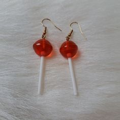 Cute Lullipop Resin Earrings New Material: Resin Color: Red 291.5bj Shiny Earrings, Hot Clothes, Bamboo Hoop Earrings, Ruby Earrings Studs, Purple Swirl, Peridot Earrings, New Material, Sparkle Earrings, Holiday Earring