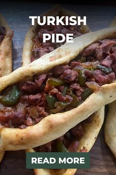 Turkish Pide Turkish Pide, Chicken Satay, Spicy Beef, Middle Eastern Recipes, Beef Steak