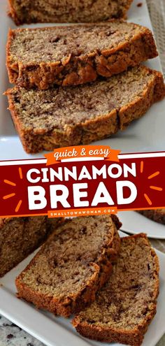 this quick and easy cinnamon bread is made with only 3 ingredients