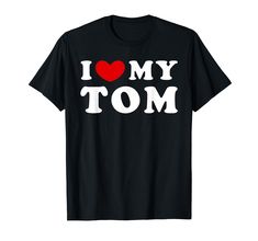 PRICES MAY VARY. Classic "I Love My Tom" design with vintage font Express your love with this design Lightweight, Classic fit, Double-needle sleeve and bottom hem My Tom, Vintage Font, Vintage Fonts, Branded T Shirts, Top Styles, Fashion Branding, I Love, T Shirts, T Shirt