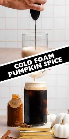 pumpkin spice cold foam Pumpkin Cold Foam Recipe, Pumpkin Spice Cold Foam, Cold Foam Recipe, Foam Recipe, Pumpkin Spice Drinks, Pumpkin Spice Syrup, How To Make Pumpkin