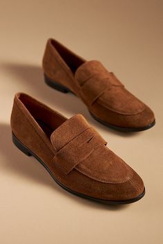 Maeve Classic Loafers Fall Suede Slip-on Dress Shoes, Fall Suede Slip-ons For Office, Workwear Slip-ons With Suede Lining And Almond Toe, Spring Slip-on Suede Dress Shoes, Fall Slip-on Dress Shoes With Almond Toe, Fall Suede Dress Shoes With Almond Toe, Suede Dress Shoes With Almond Toe For Fall, Fall Suede Lined Slip-ons With Round Toe, Suede Flats For Business In Fall