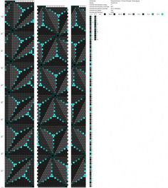 the diagram shows how to use different colors and shapes for this project, including dots