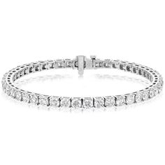 14K white gold 7" diamond bracelet from the Reis-Nichols collection. The bracelet features 48 round brilliant cut diamonds weighing approximately 9.00 ctw. Diamond Tennis Bracelet, Tennis Bracelet Diamond, Style Gift, Tennis Bracelet, Round Brilliant Cut Diamond, Brilliant Cut Diamond, Round Brilliant, Diamond Bracelet, Diamond Cuts