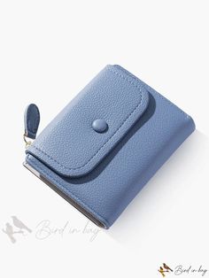 Bird in Bag - Multi-Functional Card and Coin Holder Wallet Trendy Blue Wallets With Interior Card Slots, Trendy Blue Wallets With Card Slots, Blue Portable Wallets For Daily Use, Versatile Blue Wallet For Gift, Versatile Blue Wallets With Card Slots, Blue Casual Wallets With Rfid Blocking, Blue Trifold Wallet For Daily Use, Blue Rectangular Trifold Wallet For Daily Use, Casual Blue Wallets With Rfid Blocking