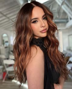 Reddish Brown Hair Color, Copper Brown Hair, Rambut Brunette, Reddish Brown Hair, Brown Hair Balayage