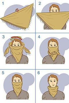 how to tie a scarf around your head