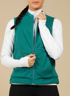 27.5" vest length Liner made with soft fleece fabric for comfort 2 side front pockets Length by size: SIZE 1: 27.5" length SIZE 1.5: 27.5" length SIZE 2: 29.5" length SIZE 3: 29.5" length Sherpa Vest, Performance Wear, Athletic Wear, Women's Vest, Workout Wear, Fleece Fabric, Womens Vest, Modern Design, Size 2