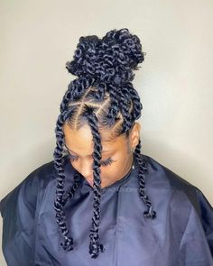 Easy Twist Hairstyles Black Women, Chunky Twists With Extensions Short, Shoulder Length Rope Twist, Easy Braid Hairstyles For Black Women, Twist Braids With Curls, Long Chunky Twists, Two Strand Twist With Added Hair, Twist Bob, Passion Twists Short