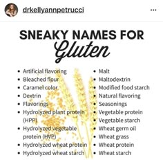 Gluten Free Food List, Gluten Free Info, Free Diet Plans, Going Gluten Free, Food Gluten Free, Gluten Free Living, Dairy Free Gluten Free, Gluten Sensitivity, Gluten Free Foods