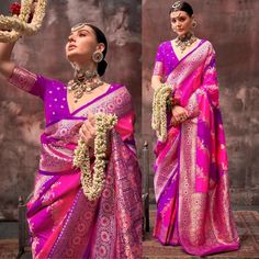 This Handloom Banarasi Saree is a masterpiece of traditional craftsmanship, featuring a vibrant rangkaat hue that exudes elegance. Its intricate handwoven patterns, combined with luxurious zari work, create a stunning visual appeal. The soft, flowing fabric drapes beautifully, making it an ideal choice for special occasions.  --------------------------------- S A R E E ● D E T A I L S --------------------------------- ● Fall and Edging : Done ● Tassel : See in Option ● Petticoat : On request Extra Charges ● Drapping Saree (Ready to wear) : On Request Extra Charges ● Blouse : Matching Unstitched Piece (See in option) ● Occasion : Wedding, Party, Festive, Function ● Type: Bollywood ● Includes : 1 Saree, 1 Blouse Piece ● Saree length : 5.5 meter ● Blouse piece : 0.8 meter ● Wash Instruction:- Drapping Saree, Flowing Fabric, Banarasi Silk Saree, Zari Work, Banarasi Saree, Banarasi Sarees, Draped Fabric, Festival Party, Blouse Piece