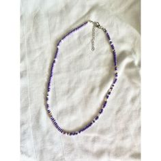 Purple Beaded Beach Style Necklace Navy Necklace, Jewelry Purple, Purple Beaded, Herringbone Necklace, Gold Long Necklace, Coral And Gold, Long Beaded Necklace, Rose Quartz Beads, Brand Jewelry