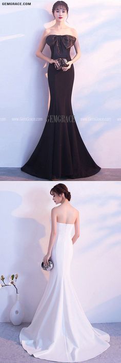 10% off now|Free shipping world-wide. Strapless Mermaid Long Evening Dress with Bow Knot at GemGrace. Click to learn our pro custom-made service for wedding dress, formal dress. View #BodyconPartyDresses for more ideas. Strapless Mermaid Dress With Sweep Train For Banquet, Strapless Sweep Train Mermaid Dress For Banquet, Strapless Mermaid Prom Dress With Sweep Train, Strapless Mermaid Dress With Sweep Train For Prom, Stylish Inspiration, Long Evening Dress, For Wedding Dress, Bow Knot, Bodycon Dress Parties