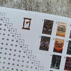 a crossword puzzle with harry potter books on it and the numbers in each row