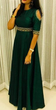 Latest Model Gown Designs, One Piece Dress Indian Style For Wedding, Latest Simple Gown Design, Saree Gown Party Wear Indian Weddings, Latest Long Frocks Party Wear, Long Gown Dress From Silk Saree, Anarkali Models For Stitching, Simple Gown Designs Indian, Simple Gowns Indian