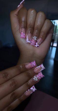 Nails Painted, Designs For Short Nails, Nail Trend, Girly Acrylic Nails, French Tip Acrylic Nails, Short Square Acrylic Nails