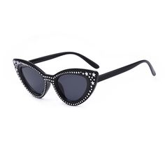 PRICES MAY VARY. Super fun crystal cateye sunglasses for women, black frame embedded with sparkle clear rhinestones made of high-quality PC lenses,reinforced metal hinges, light and comfortable,Integrated nose pad design can bring you a stress-free wearing experience. Products dimension for big square sunglasses:Lens height 2.13in,Lens width 2.44in,Bridge 0.7in,Frame total 6.14in,Arms 5.6in.​ Unique and fashion style fit for many outdoor activities,such as walking,travelling,beach,driving,hoppin Diamond Sunglasses, Bling Party, Sunglasses Men Vintage, Sun Glasses Women, Cateye Sunglasses, Party Sunglasses, Metal Hinges, Glasses Women, Pad Design