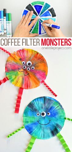 paper plate crafts for kids to make with coffee filters