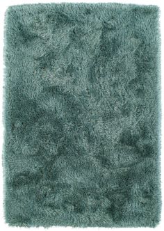 a green shaggy rug is shown on a white background and it appears to be in the shape of a square